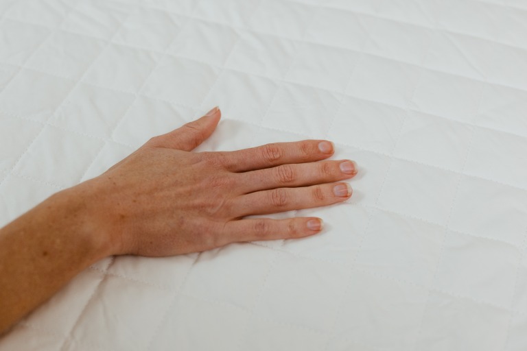 mattress outer cover close up