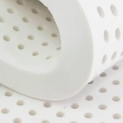 close up image of latex mattress